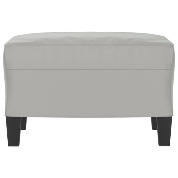 vidaXL Fotpall Ljusgrå 60x50x41 cm mikrofibertyg