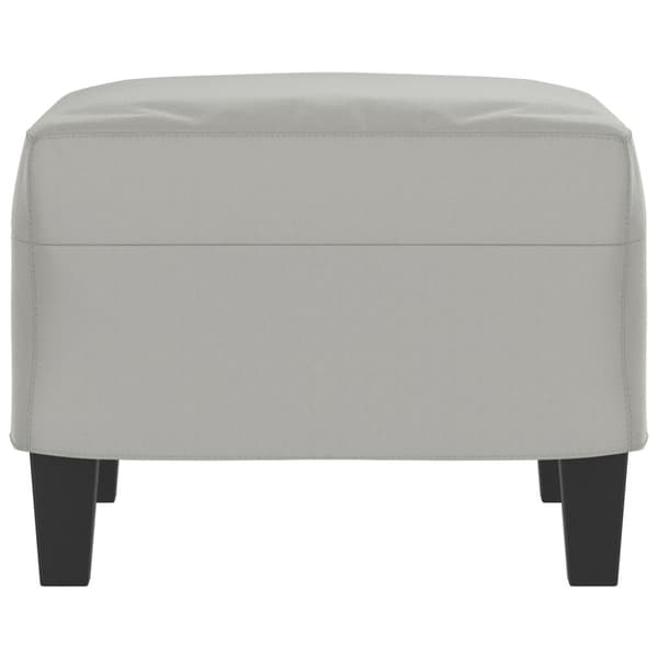 vidaXL Fotpall Ljusgrå 60x50x41 cm mikrofibertyg