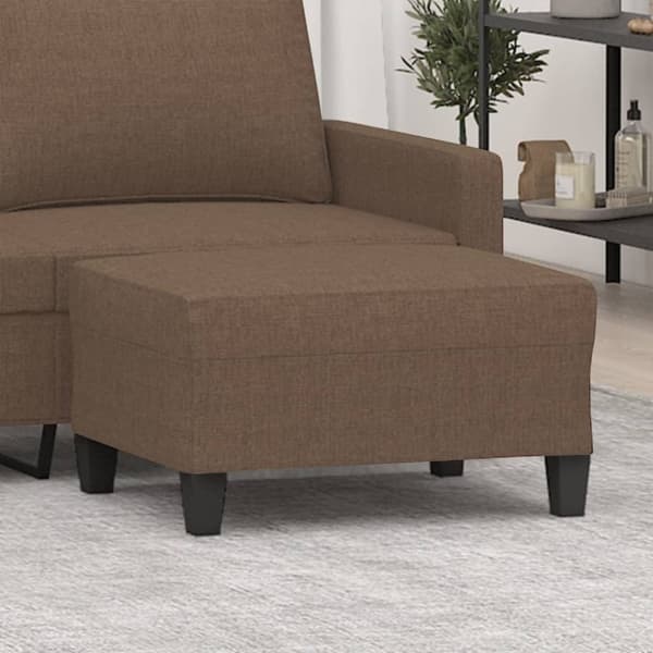 vidaXL Fotpall brun 70x55x41 cm tyg