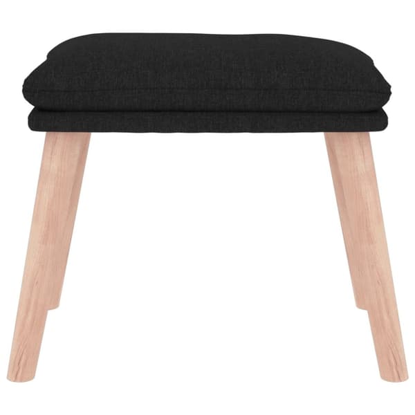 vidaXL fodskammel 45x29,5x35 cm stof sort