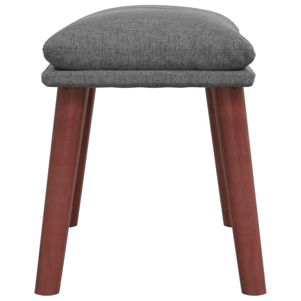 vidaXL fodskammel 45x29,5x35 cm stof lysegrå