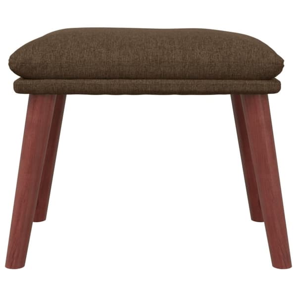 vidaXL fodskammel 45x29,5x35 cm stof brun