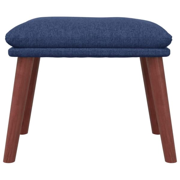 vidaXL fodskammel 45x29,5x35 cm stof blå