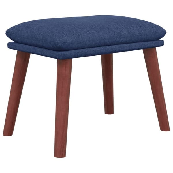 vidaXL fodskammel 45x29,5x35 cm stof blå