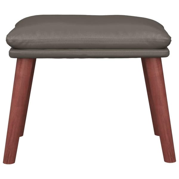 vidaXL fodskammel 45x29,5x35 cm kunstlæder grå