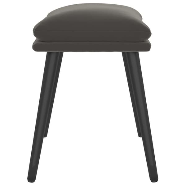 vidaXL fodskammel 45x29,5x35 cm fløjl mørkegrå