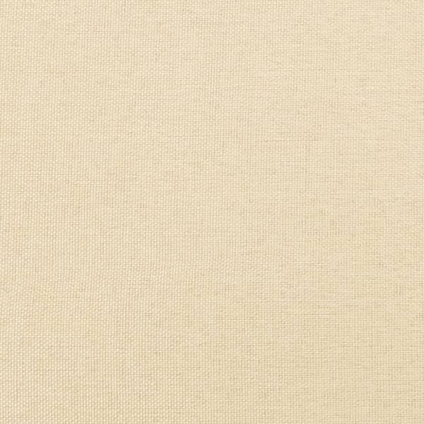 vidaXL fodskammel 60x60x36 cm stof cremefarvet