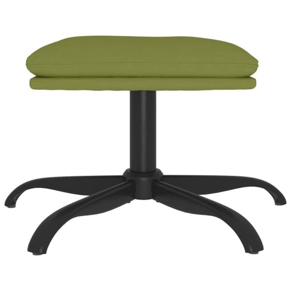 vidaXL fodskammel 60x60x36 cm fløjl lysegrøn