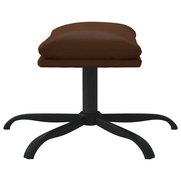 vidaXL fodskammel 45x29,5x36 cm kunstlæder brun