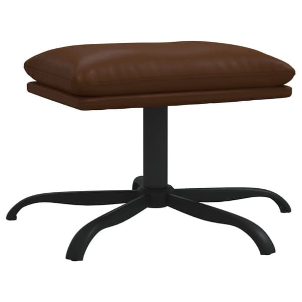 vidaXL fodskammel 45x29,5x36 cm kunstlæder brun