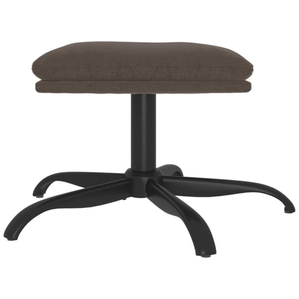 vidaXL fodskammel 60x60x36 cm mikrofiberstof mørkegrå