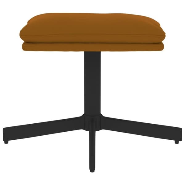 vidaXL fodskammel 60x60x36 cm fløjl brun
