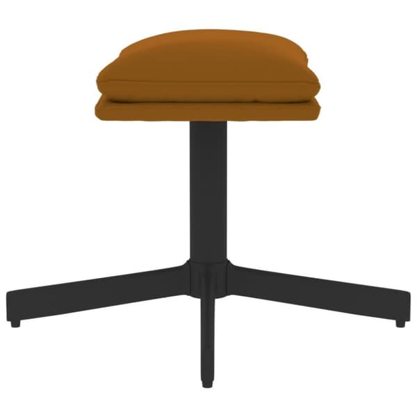 vidaXL fodskammel 60x60x36 cm fløjl brun