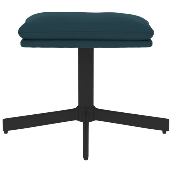 vidaXL fodskammel 60x60x36 cm fløjl blå