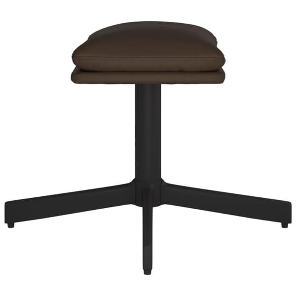 vidaXL fodskammel 60x60x36 cm kunstlæder brun