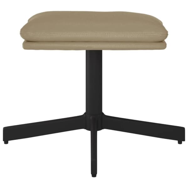 vidaXL fodskammel 60x60x36 cm kunstlæder cappuccino