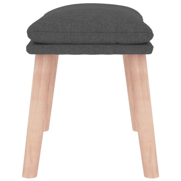 vidaXL Fotpall mörkgrå 45x29,5x35 cm tyg