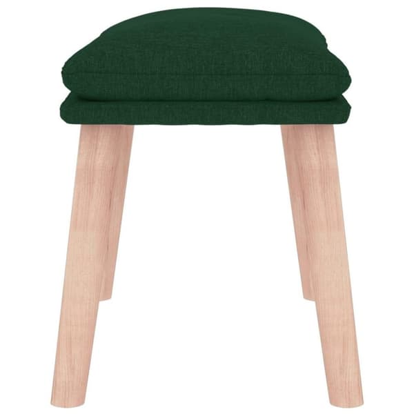 vidaXL Fotpall mörkgrön 45x29,5x35 cm tyg