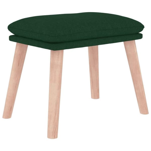 vidaXL Fotpall mörkgrön 45x29,5x35 cm tyg