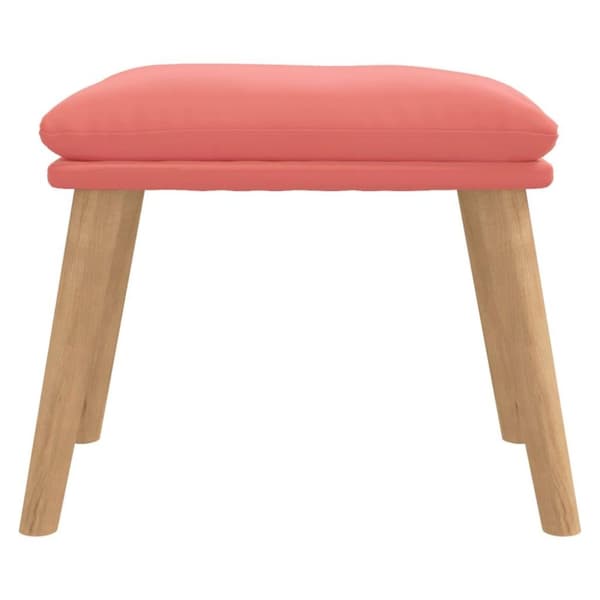 vidaXL Fotpall rosa 45x29,5x35 cm sammet