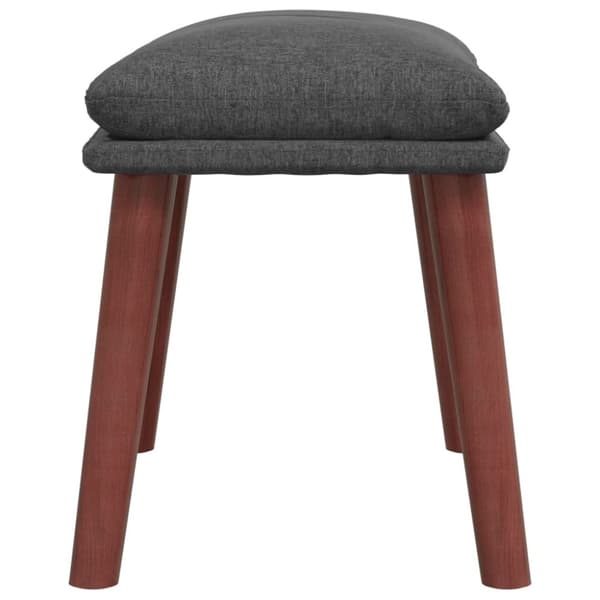 vidaXL Fotpall mörkgrå 45x29,5x35 cm tyg