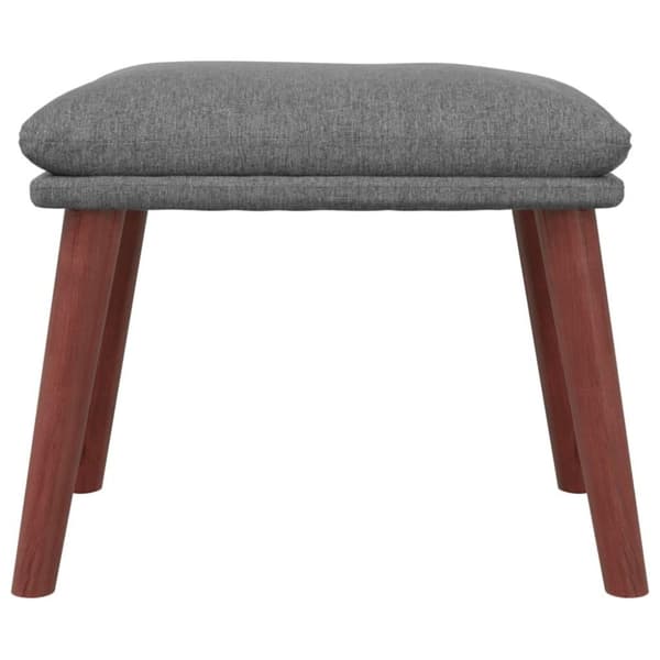 vidaXL Fotpall ljusgrå 45x29,5x35 cm tyg