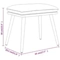 Miniatyrbild 7 av 7: vidaXL Fotpall vinröd 45x29,5x35 cm tyg