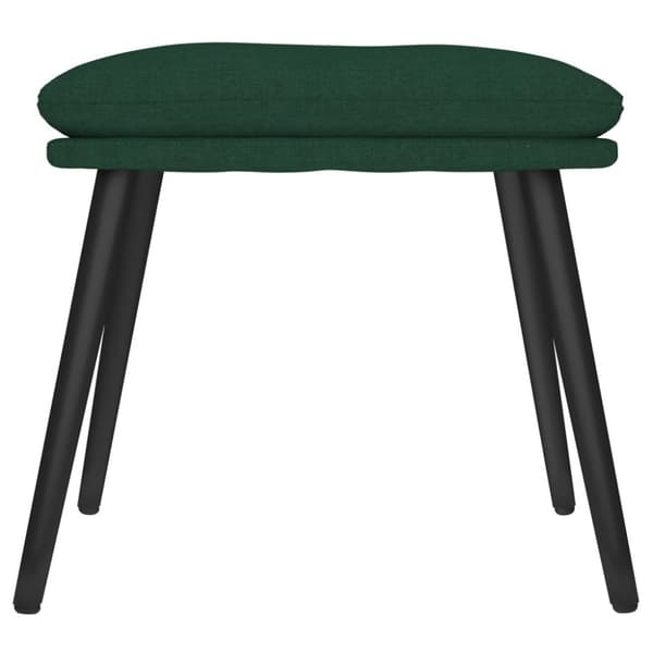 vidaXL Fotpall mörkgrön 45x29,5x35 cm tyg