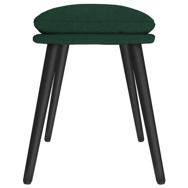 vidaXL Fotpall mörkgrön 45x29,5x35 cm tyg