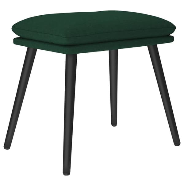 vidaXL Fotpall mörkgrön 45x29,5x35 cm tyg