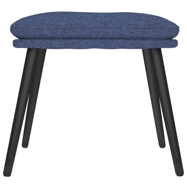 vidaXL Fotpall blå 45x29,5x35 cm tyg