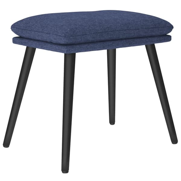 vidaXL Fotpall blå 45x29,5x35 cm tyg