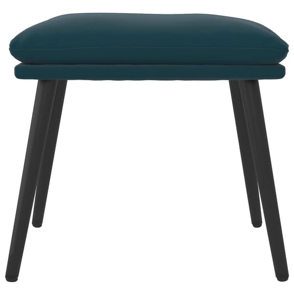 vidaXL Fotpall blå 45x29,5x35 cm sammet