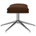 Miniatyrbild 4 av 6: vidaXL Fotpall brun 45x29,5x35 cm glansig konstläder