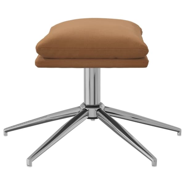 vidaXL Fotpall taupe 60x60x35 cm mikrofibertyg