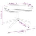 Miniatyrbild 6 av 7: vidaXL Fotpall brun 60x60x35 cm mikrofibertyg