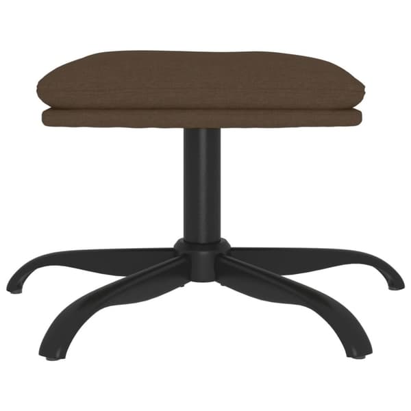 vidaXL Fotpall brun 60x60x36 cm tyg