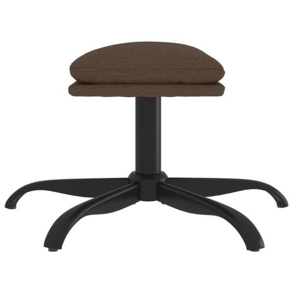 vidaXL Fotpall brun 60x60x36 cm tyg