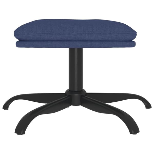 vidaXL Fotpall blå 60x60x36 cm tyg
