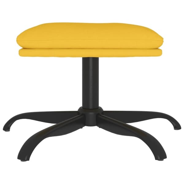 vidaXL Fotpall senapsgul 60x60x36 cm tyg