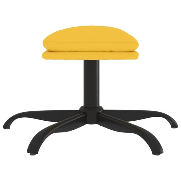 vidaXL Fotpall senapsgul 60x60x36 cm tyg