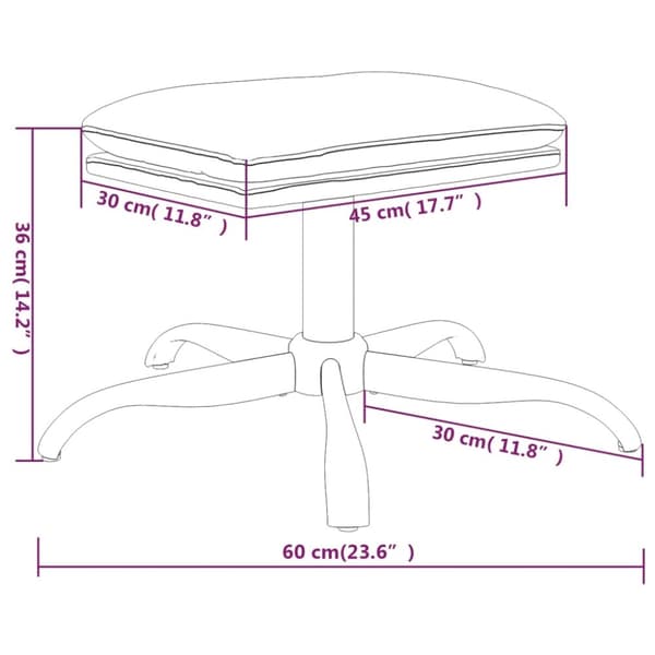 vidaXL Fotpall senapsgul 60x60x36 cm tyg