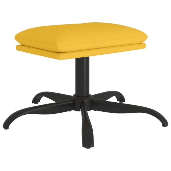 vidaXL Fotpall senapsgul 60x60x36 cm tyg