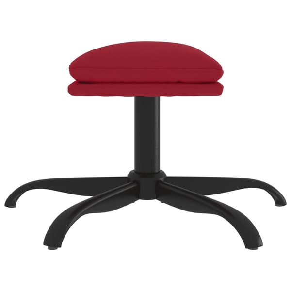 vidaXL Fotpall vinröd 60x60x36 cm sammet