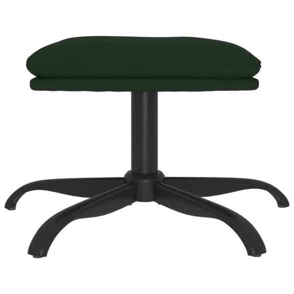 vidaXL Fotpall mörkgrön 60x60x36 cm sammet