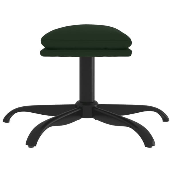 vidaXL Fotpall mörkgrön 60x60x36 cm sammet