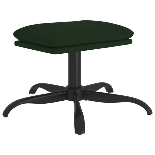 vidaXL Fotpall mörkgrön 60x60x36 cm sammet