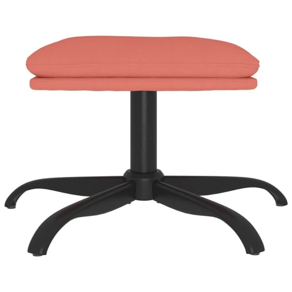 vidaXL Fotpall rosa 60x60x36 cm sammet