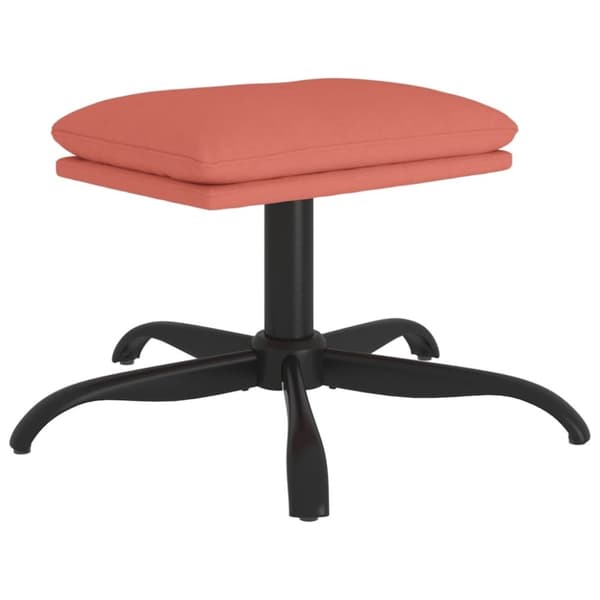 vidaXL Fotpall rosa 60x60x36 cm sammet
