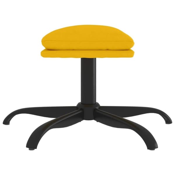 vidaXL Fotpall senapsgul 60x60x36 cm sammet